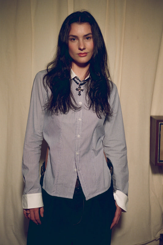 Backless Button Down
