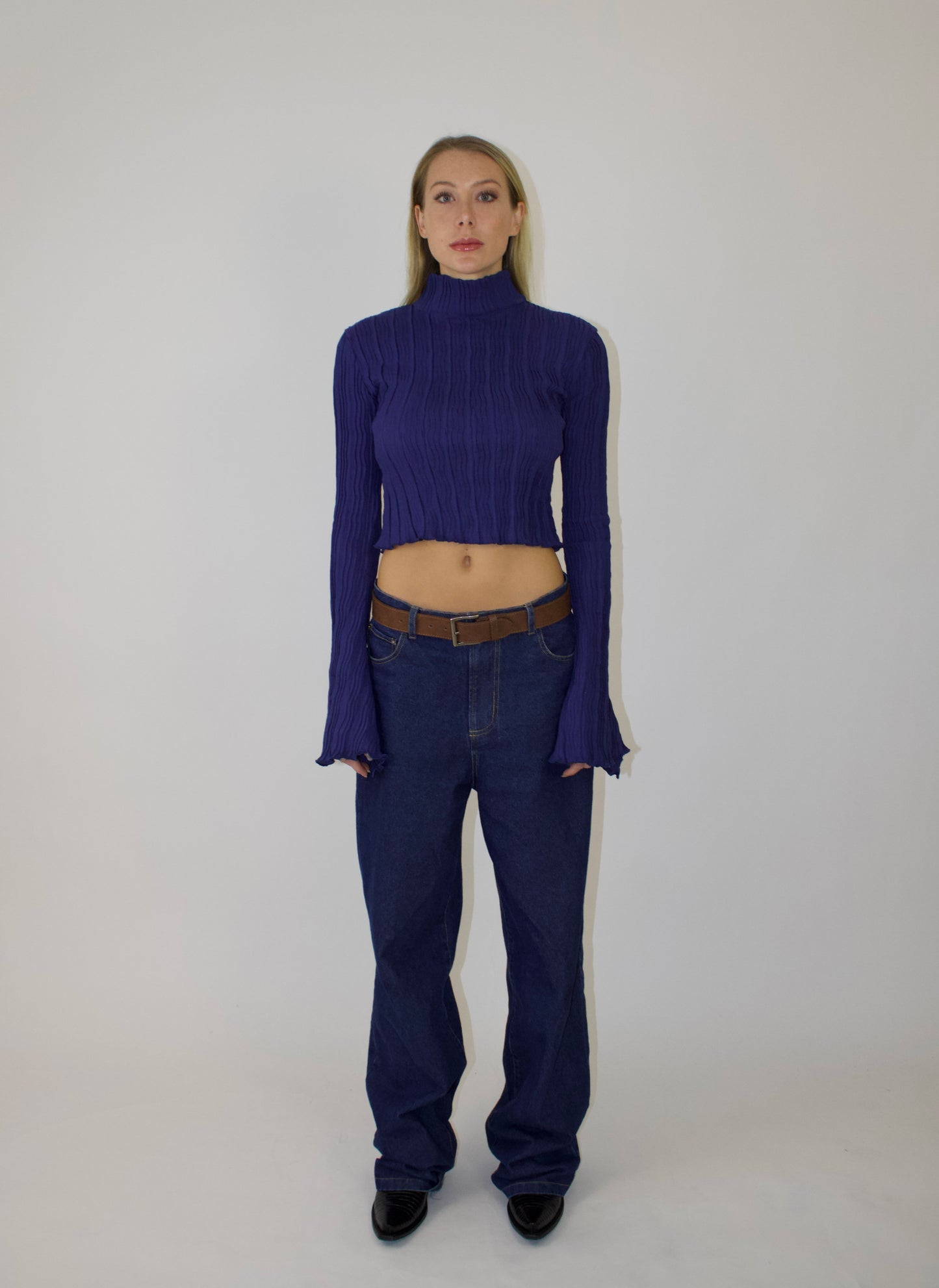 Opaque Pleated Blouse