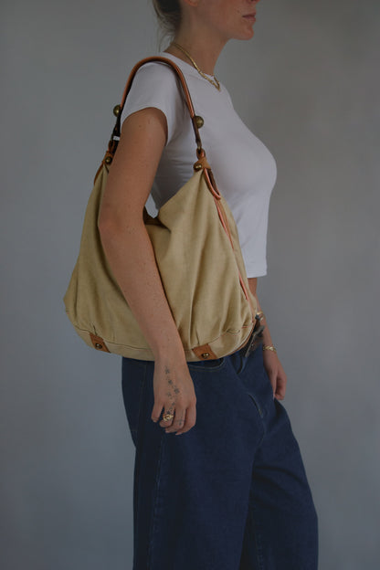 vintage canvas and leather Gap purse