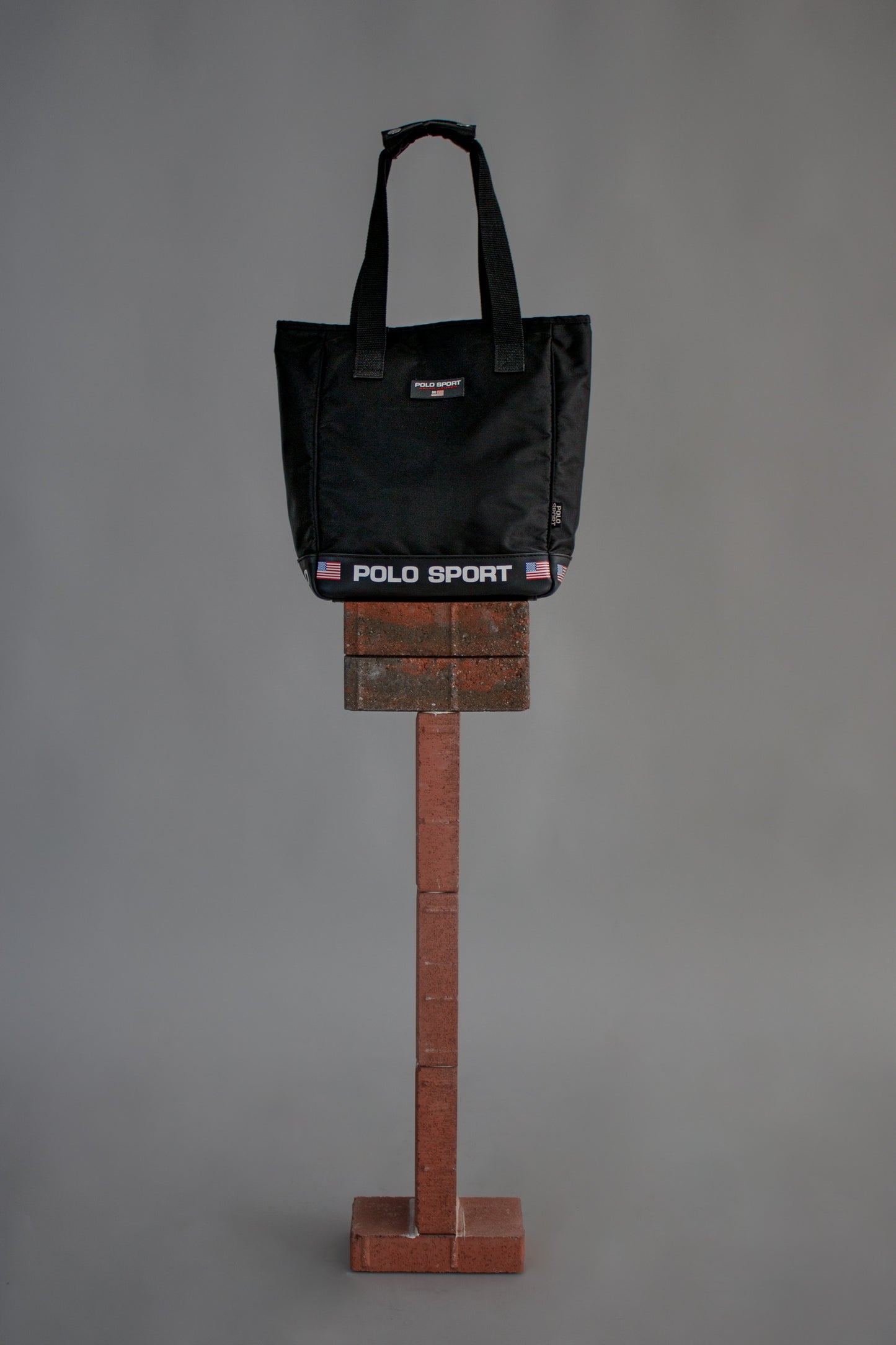 vintage polo sport nylon tote bag