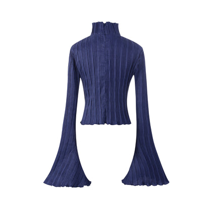 Opaque Pleated Blouse