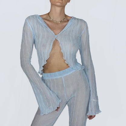 Pleated Cardigan - Négligé